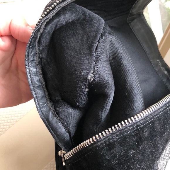 MUST GO BY 8/5: Zip Up Suede Cowboy Style Boots - Picture 5 of 5